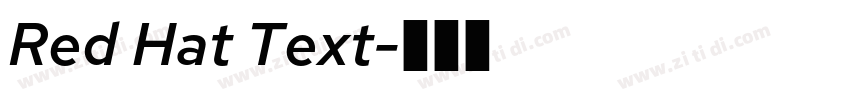Red Hat Text字体转换